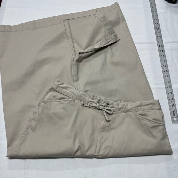 Cherokee long skirt pockets beige Cotton Women’s XL Vintage Fitted Maxi w/Slit - Picture 3 of 9